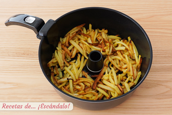 Patatas fritas freidora aire