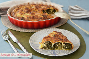 Börek turco con espinacas y queso feta